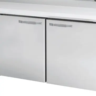 BAPP93-HC PIZZA PREP TABLE METAL DOORS AND HANDLES