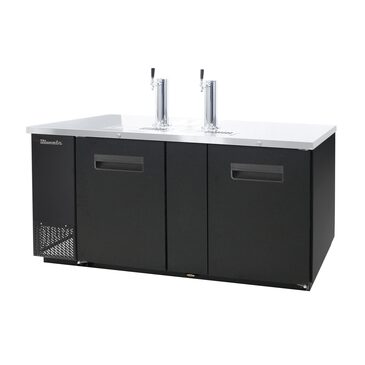 Blue Air BDD69-3S-HC 3 Taps 1/2 Barrel Draft Beer Cooler - Stainless Steel, 3 Kegs Capacity, 115 Volts