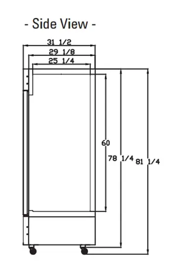 Blue Air BKGF23-HC 27'' 23.0 cu. ft. 1 Section White Glass Door Merchandiser Freezer