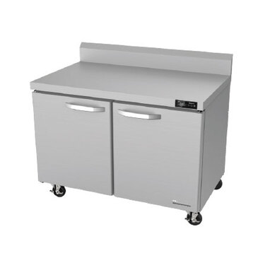 Blue Air BLUF48-WT-HC 48'' 2 Door Counter Height Worktop Freezer with Side / Rear Breathing Compressor - 13.0 cu. ft.