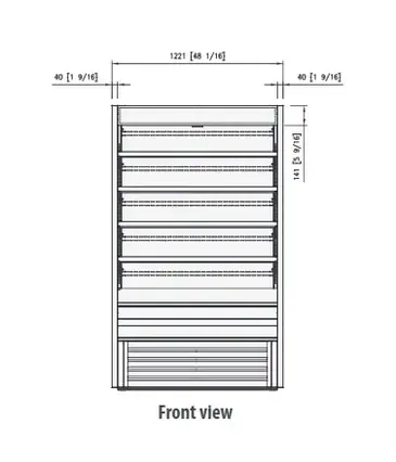 Blue Air BOD-48G Open Display Case