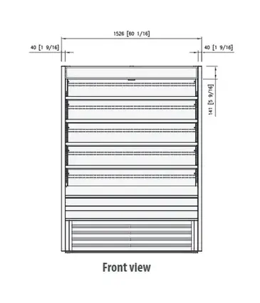 Blue Air BOD-60G Open Display Case