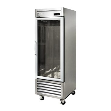 Blue Air BSR23GP-HC 26.75'' 23 cu. ft. Bottom Mounted 1 Section Glass Door Reach-In Refrigerator