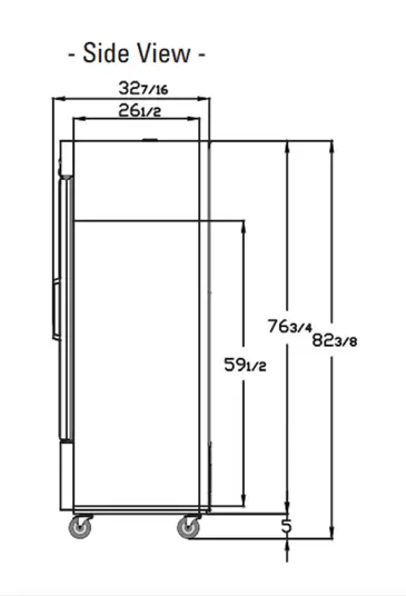 Blue Air BSR49GP-HC 54'' 49 cu. ft. Bottom Mounted 2 Section Glass Door Reach-In Refrigerator