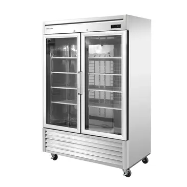 Blue Air BSR49GP-HC 54'' 49 cu. ft. Bottom Mounted 2 Section Glass Door Reach-In Refrigerator