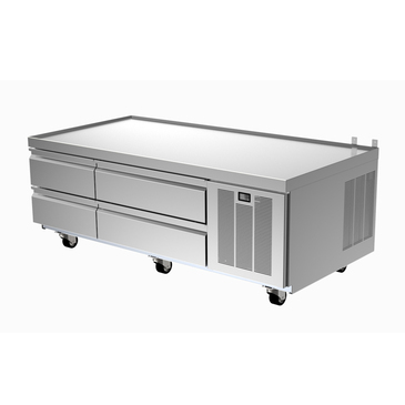 Delfield F2962CP 62.25" 2 Drawer Refrigerated Chef Base with Marine Edge Top - 115 Volts