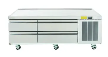 Delfield F2962CP 62.25" 2 Drawer Refrigerated Chef Base with Marine Edge Top - 115 Volts