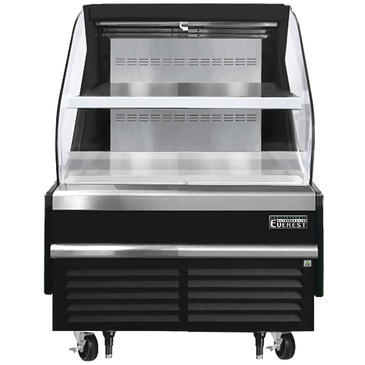 Everest Refrigeration EOMH-36-B-35-T 37.25'' Air Curtain Open Display Merchandiser with