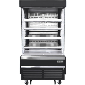 Everest Refrigeration EOMV-36-B-28-T 37.25'' Air Curtain Open Display Merchandiser with