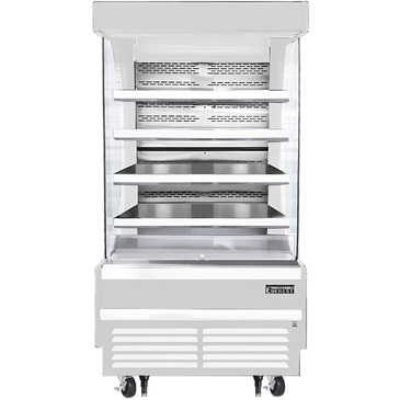 Everest Refrigeration EOMV-36-W-35-T 37.25'' Air Curtain Open Display Merchandiser with