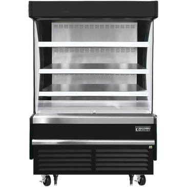 Everest Refrigeration EOMV-48-B-28-S 48.00'' Air Curtain Open Display Merchandiser with