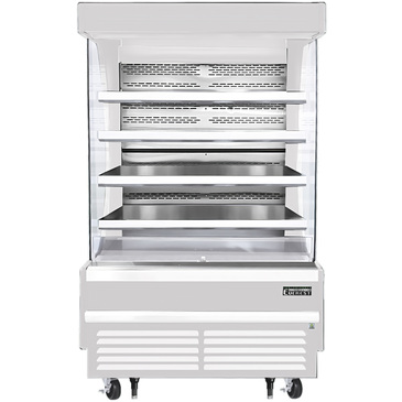 Everest Refrigeration EOMV-48-W-35-T 48.00'' Air Curtain Open Display Merchandiser with