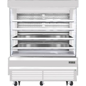 Everest Refrigeration EOMV-72-W-28-T 73.25'' Air Curtain Open Display Merchandiser with