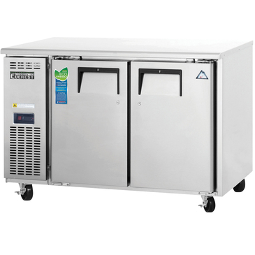 Everest Refrigeration ETF2-24 47.5'' 2 Section Undercounter Freezer with 2 Left/Right Hinged Solid Doors and Front Breathing Compressor