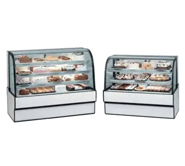 Federal Industries CGR3148 31'' Curved Glass Silver Refrigerated Bakery Display Case with 2 Shelves