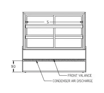 Federal Industries CGR3648CD Curved Glass Refrigerated Deli Case