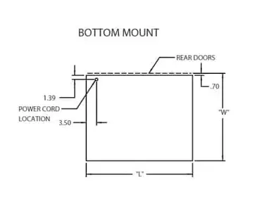 Federal Industries CRB3628 Counter Top Refrigerated Bottom Mount Merchandiser