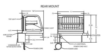 Federal Industries CRB4828SS Counter Top Refrigerated Self-Serve Bottom Mount Merchandiser