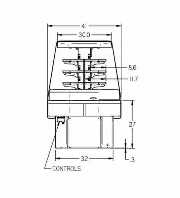 Federal Industries ECSS60SC Specialty Display End Cap Refrigerated Self-Serve Merchandiser