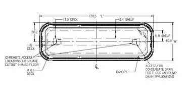 Federal Industries IMSS120SC-3 Specialty Display Island Self-Serve Refrigerated Merchandiser