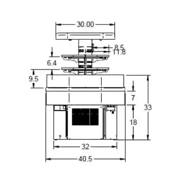 Federal Industries IMSS60SC-2 Specialty Display Island Self-Serve Refrigerated Merchandiser