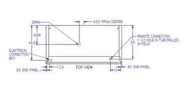 Federal Industries LMD7278R 73.8'' Black Vertical Air Curtain Open Display Merchandiser with 5 Shelves