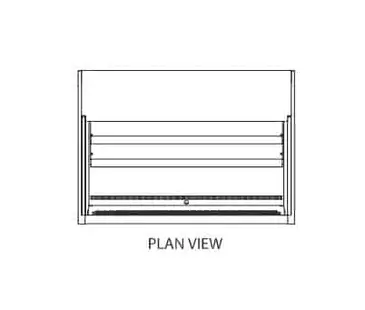 Federal Industries LPRSS3 Specialty Display Low Profile Self-Serve Refrigerated Merchandiser