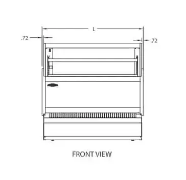 Federal Industries LPRSS3 Specialty Display Low Profile Self-Serve Refrigerated Merchandiser