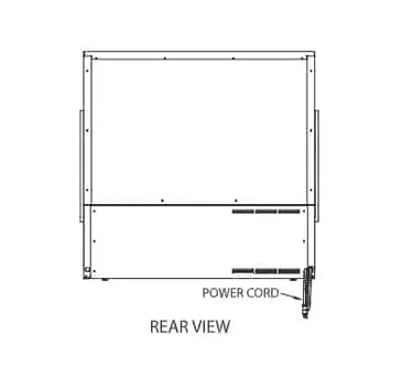 Federal Industries LPRSS3 Specialty Display Low Profile Self-Serve Refrigerated Merchandiser