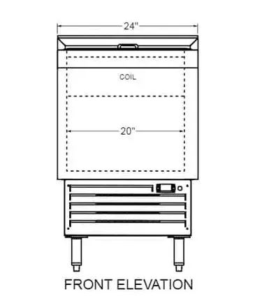 Glastender MF24-B Underbar Glass Froster