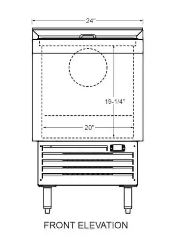 Glastender ST24-B Flat Top Bottle Cooler