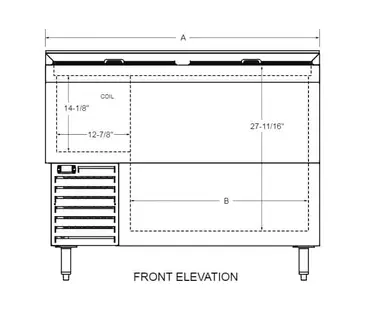 Glastender ST36-S Flat Top Bottle Cooler