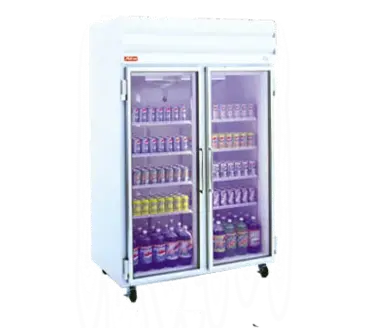 Howard-McCray GR102-B 103.75'' Black 4 Section Swing Refrigerated Glass Door Merchandiser