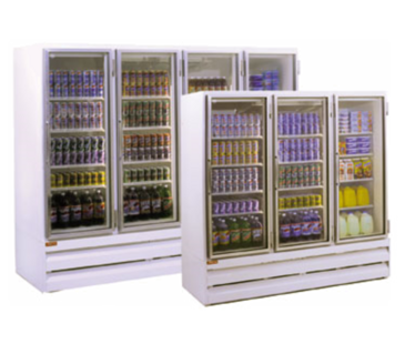 Howard-McCray GR22BM 26.50'' White 1 Section Swing Refrigerated Glass Door Merchandiser