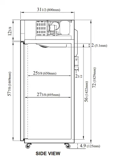 M3RF45-2-N 2-Section J Series Refrigerator & Freezer