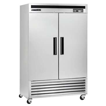 Maxx Cold MCF-49FDHC 54.00'' Bottom Mounted 2 Section Solid Door Reach-In Freezer