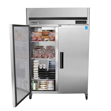 Maxx Cold MCFT-49FDHC 54.00'' Top Mounted 2 Section Solid Door Reach-In Freezer