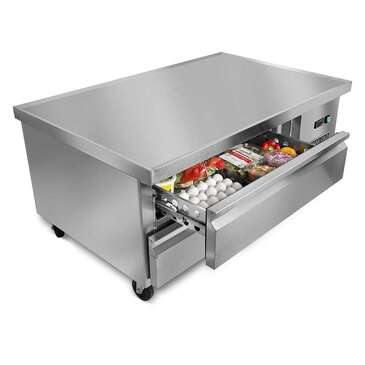 Maxx Cold MXCB48HC X-Series 50" 2 Drawer Refrigerated Chef Base with Marine Edge Top - 115 Volts