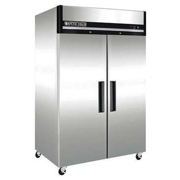 Maxx Cold MXCF-49FDHC 53.90'' Top Mounted 2 Section Solid Door Reach-In Freezer