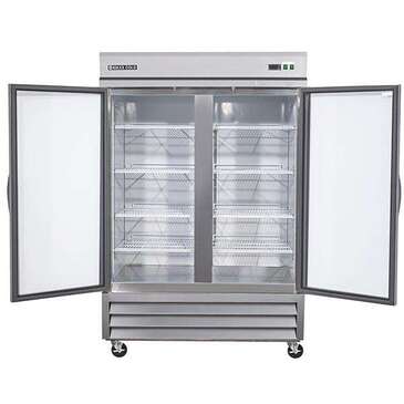 Maxx Cold MXCR-49GDHC 55.30'' Bottom Mounted 2 Section Door Reach-In Refrigerator