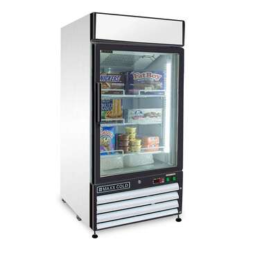 Maxx Cold MXM1-12FHC 25.00'' Section Glass Door Merchandiser Freezer