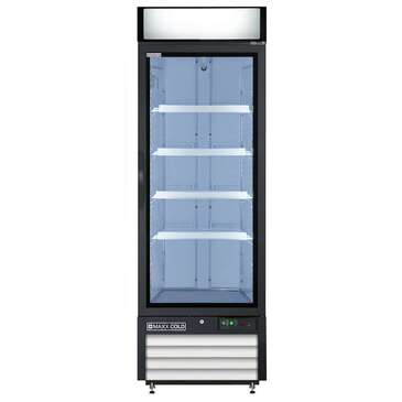 Maxx Cold MXM1-23RHC 27.00'' 1 Section Refrigerated Glass Door Merchandiser