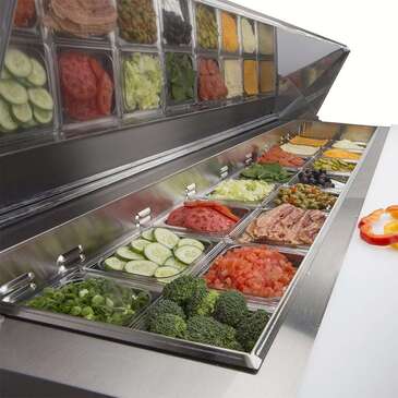 Maxximum MXCR60SHC Maxx Cold X-Series 60" Sandwich & Salad Station