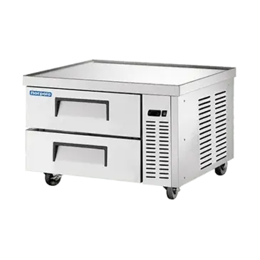 Norpole NPCB-36 36" 2 Drawer Refrigerated Chef Base with Top - 115 Volts