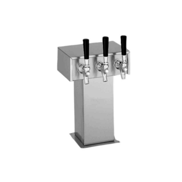 Perlick Corporation 4006-2B2 Tee Draft Beer Tower, Countertop, Glycol-Cooled - 9-1/8"W x 15-9/16"H