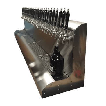 Perlick Corporation 4076DN23 Modular Draft Beer Dispensing Tower, Wall Mount, Glycol-Cooled - 69"W x 22-3/4"H