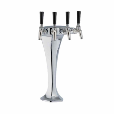 Perlick Corporation 4085-4B Cobra Draft Beer Tower, Countertop, Glycol-Cooled - 9-15/16"W x 16-1/2"H