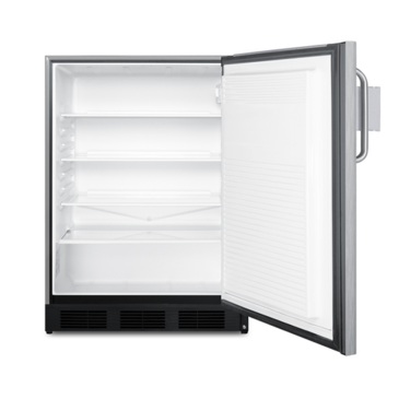 Summit Commercial SPR7BOSST 23.75'' 1 Section Undercounter Refrigerator with 1 Right Hinged Solid Door and Front Breathing Compressor