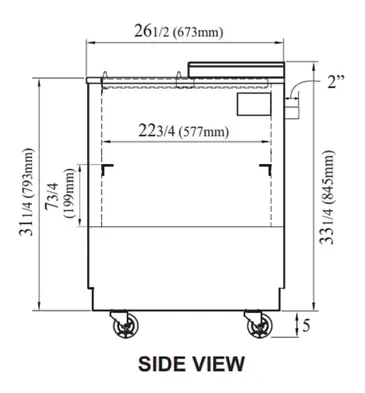 TBC-24SD-GF-N6 Super Deluxe Glass Chiller & Froster