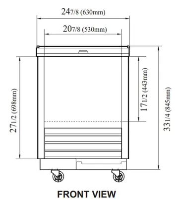 TBC-24SD-GF-N6 Super Deluxe Glass Chiller & Froster